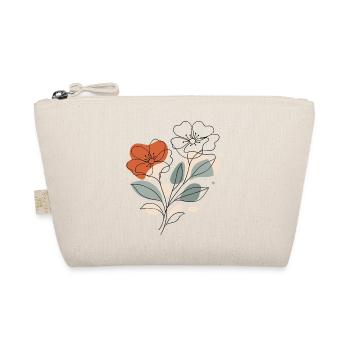 Abstract Floral Pattern Illustration - Organic Pouch - nature - Front