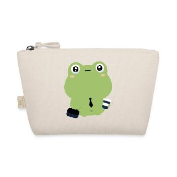 Grenouille fatiguée en cravate - Trousse biologique - nature - Devant