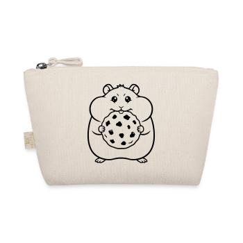 Hamster Keks Cookie Outline - Bio-Täschchen - Natur - Vorne