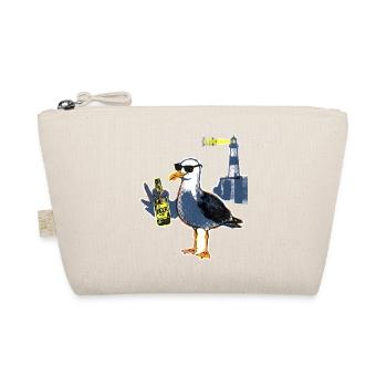 Coole Möwe Leuchtturm Bier - Bio-Täschchen - Natur - Vorne