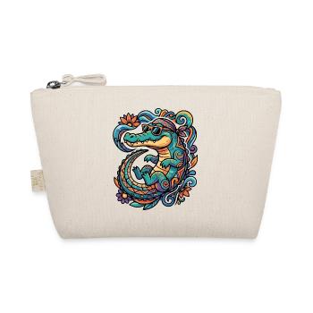 Motif rétro Crocodile Creative Tropics Summery - Trousse biologique - nature - Devant