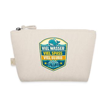 Viel Wasser Viel Spass Schild - Bio-Täschchen - Natur - Vorne