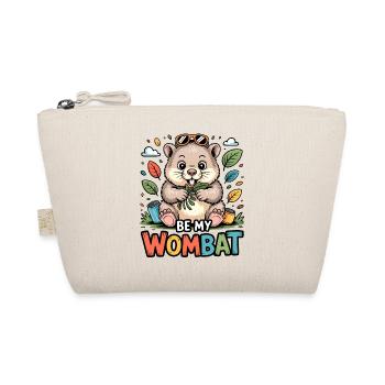 Be My Wombat – bunter Kuschelheld - Bio-Täschchen - Natur - Vorne