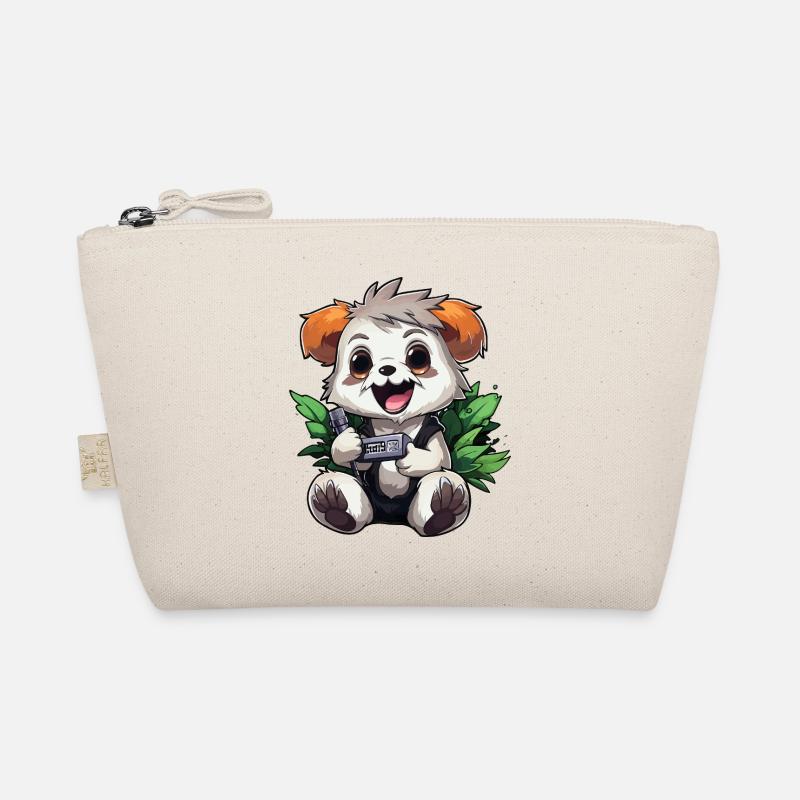 Panda Gamer mit Controller Bio-Täschchen