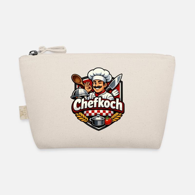 Chefkoch Cartoon Motiv Küchenheld Bio-Täschchen