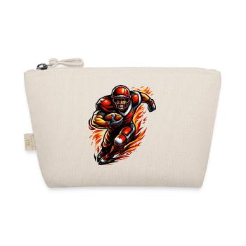 Flame Walker Football Player - Organic Pouch - nature - Front