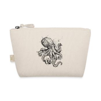 Oktopus Geometrisch - Modern Sketch Design - Bio-Täschchen - Natur - Vorne