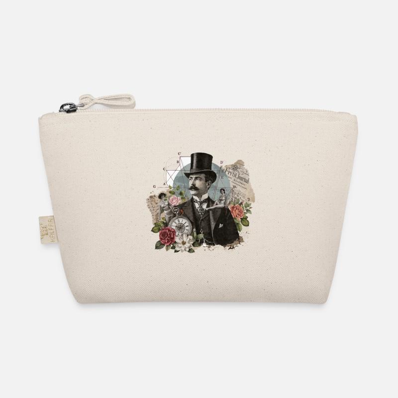 Victorian Fantasy Collage Organic Pouch