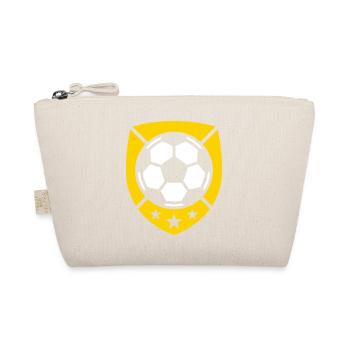 Golden Crest Soccer Ball Emblem - Organic Pouch - nature - Front