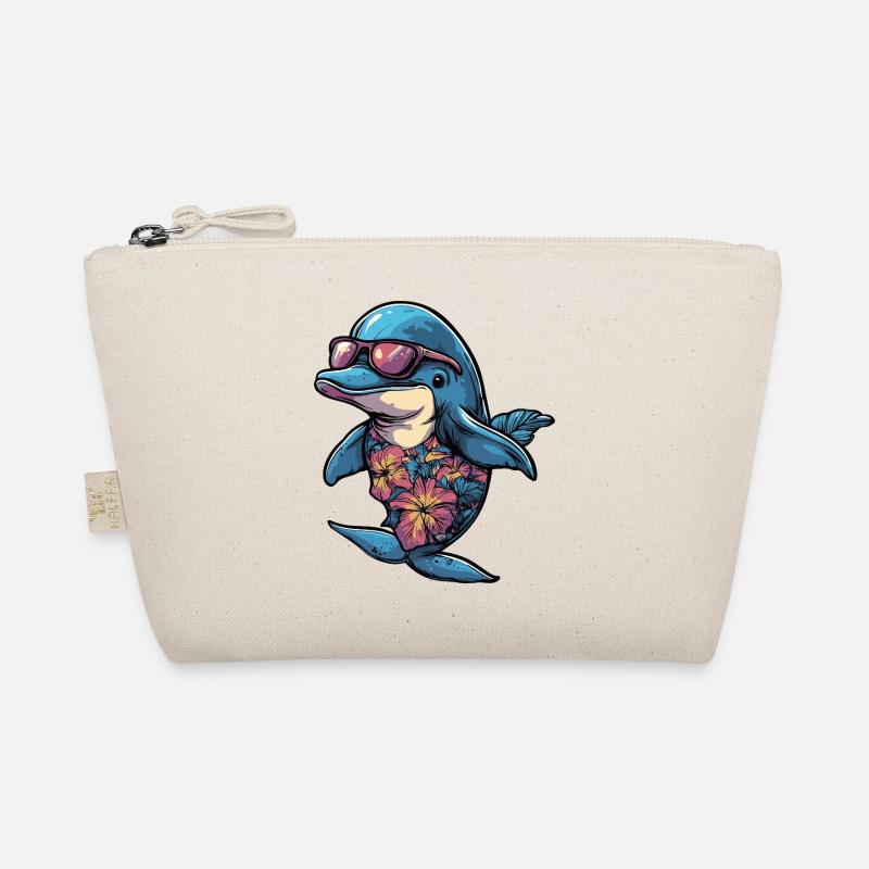 Dolphin Comic Vacation Organic Pouch