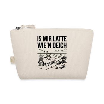 Mir Latte wie Deich Lustiger Norddeutsch Spruch - Bio-Täschchen - Natur - Vorne