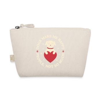 Les chiens me rendent heureux - Trousse biologique - nature - Devant