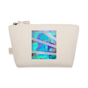 Neon Abstract Stripe Collage - Organic Pouch - nature - Front
