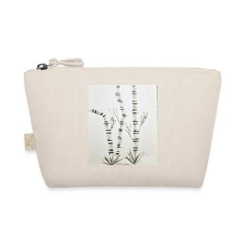 Bamboo Drawing in Ink Style - Organic Pouch - nature - Front