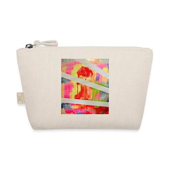 Neon Colors Abstract Stripe Art - Organic Pouch - nature - Front