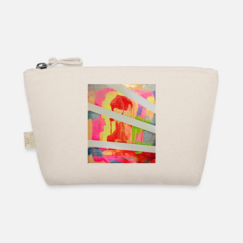 Art abstrait rayé de couleurs néon Trousse biologique