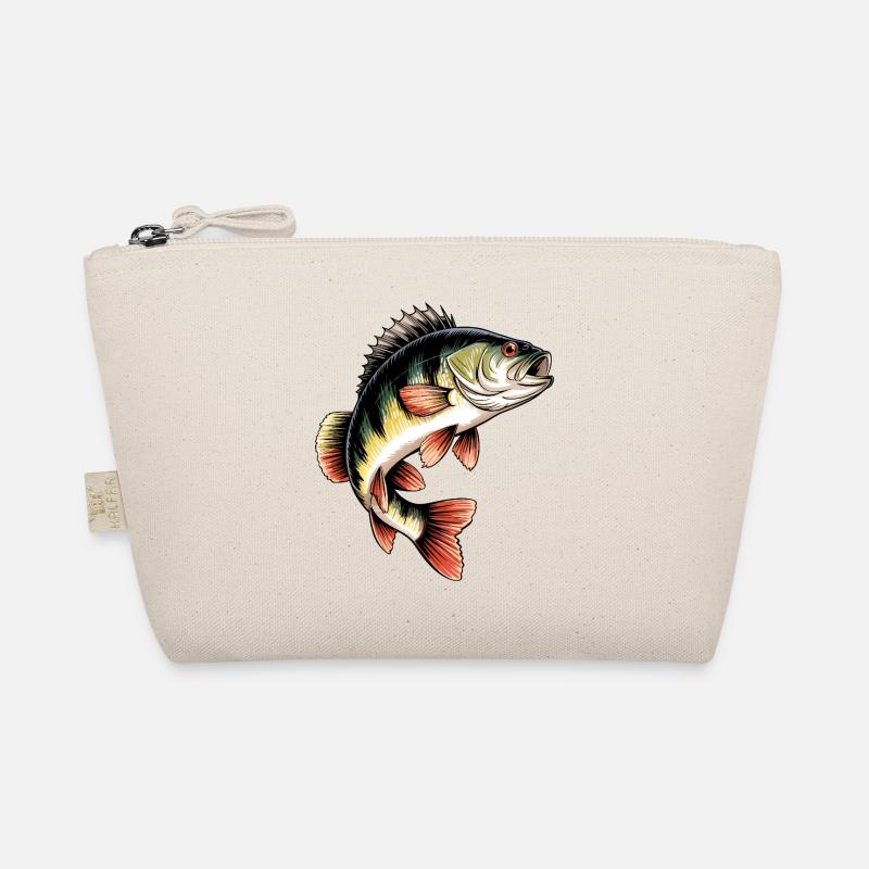Perch Motif Organic Pouch