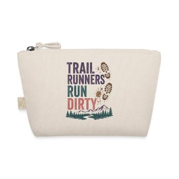 Les coureurs de trail courent dans la salité - Trousse biologique - nature - Devant