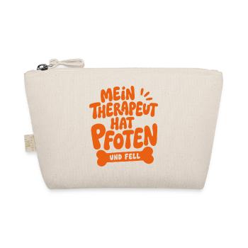Mein Therapeut Hat Pfoten - Bio-Täschchen - Natur - Vorne