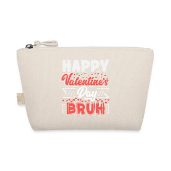 Retro Heart Valentine's Day Design Love - Organic Pouch - nature - Front