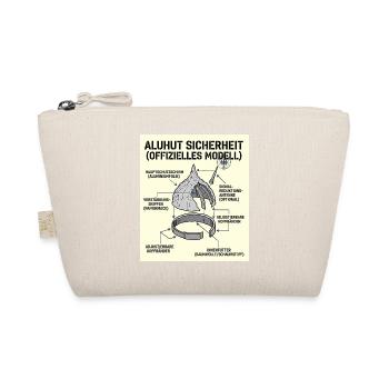 Aluhut Modell Bau - Bio-Täschchen - Natur - Vorne