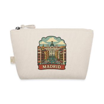 Madrid Gran Via Metropolis Retro Travel Sticker - Organic Pouch - nature - Front
