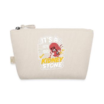 Kidney Stone Survivor - Funny Kidney Stone Motif - Organic Pouch - nature - Front