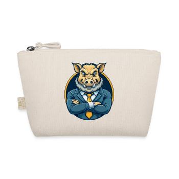 Logo clipart de personnage de personnage de dessin animé mascotte Boar Kawaii - Trousse biologique - nature - Devant