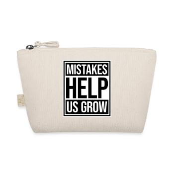 Mistakes Help Us Grow Lustig Motivational Wachstum - Bio-Täschchen - Natur - Vorne
