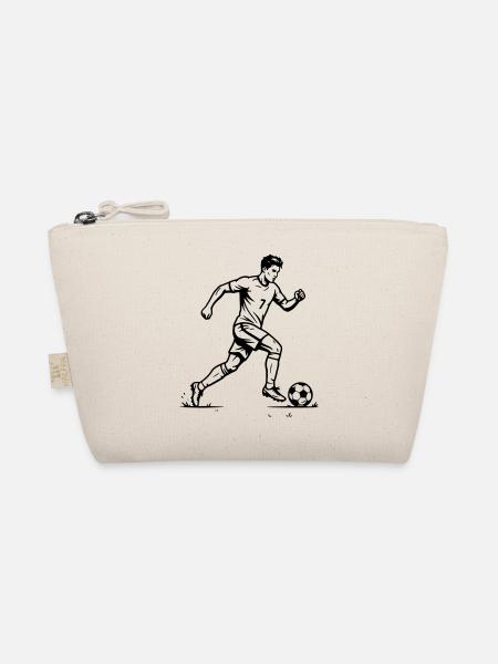 Fußballspieler - Bio-Täschchen - Natur