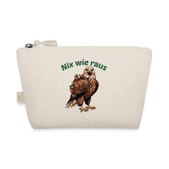 Nix wie raus Adler Outdoor - Bio-Täschchen - Natur - Vorne