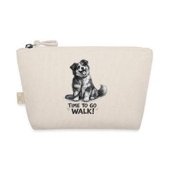 I'm Ready for the Walk Funny Dog - Organic Pouch - nature - Front