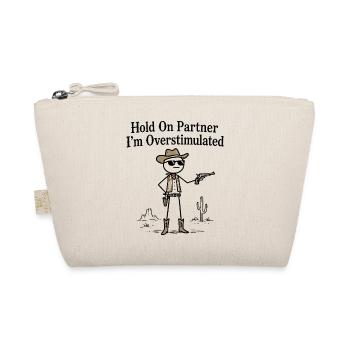 Cowboy Stickman Humour Surcharge Sensorielle - Trousse biologique - nature - Devant