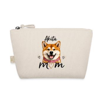 Akita Mom – Gift for Akita Lovers - Organic Pouch - nature - Front