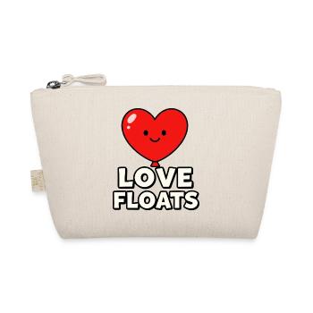 Love Floats Heart Mascot Graphic - Organic Pouch - nature - Front