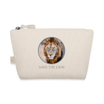 Lion Portrait – Save the Lion Campaign - Organic Pouch - nature - Front