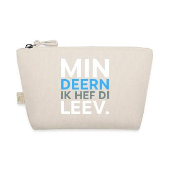Deern ik hef di Plattdeutsch Spruch Shirt - Bio-Täschchen - Natur - Vorne