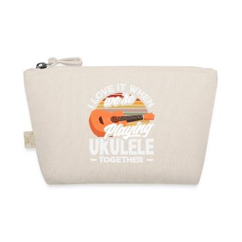 Lustiges Ukulele Designs Und Sprüche - Bio-Täschchen - Natur - Vorne