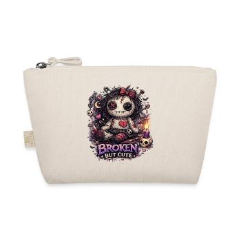 Broken But Cute Rag Doll Gothic - Organic Pouch - nature - Front
