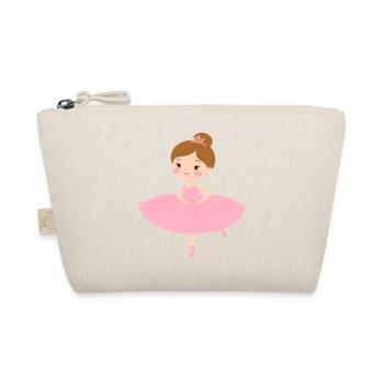 Kleine Ballerina im rosa Tutu – Tanz Design - Bio-Täschchen - Natur - Vorne