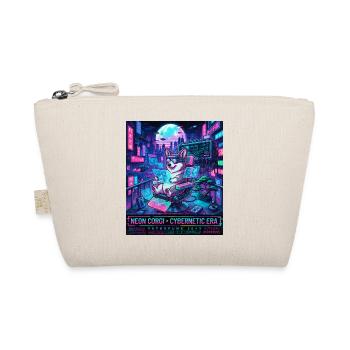 Neon Corgi Cybernetic Era Vaporpunk 2049 - Organic Pouch - nature - Front