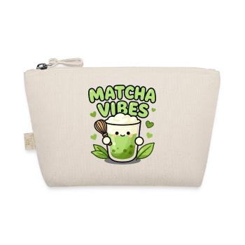 Matcha Vibes Becher Illustration - Bio-Täschchen - Natur - Vorne