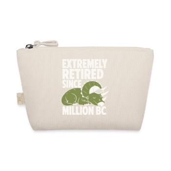 Extremely Retired Triceratops Humor - Bio-Täschchen - Natur - Vorne