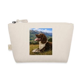 Berglandschaft Hundportrait - Bio-Täschchen - Natur - Vorne