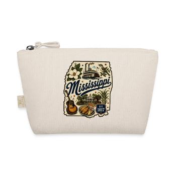 Mississippi Magnolia State Vintage-Aufkleber - Bio-Täschchen - Natur - Vorne