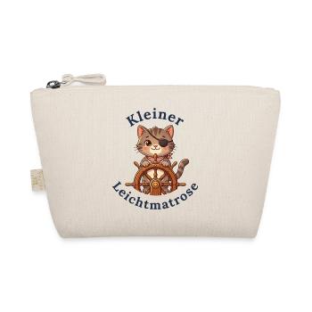 Kleiner Leichtmatrose - Baby Katze - Bio-Täschchen - Natur - Vorne