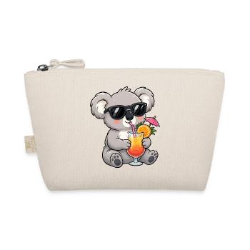 Koala Cocktail am Strand - Bio-Täschchen - Natur - Vorne