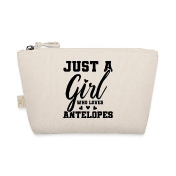 Just A Girl Who Loves Antelopes - Organic Pouch - nature - Front