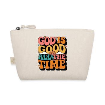 God Is Good All The Time Retro - Organic Pouch - nature - Front