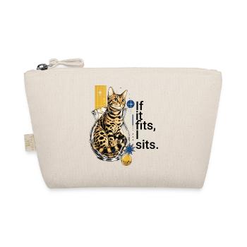 If I fit in, I sit in it – Bengal in a vase - Organic Pouch - nature - Front